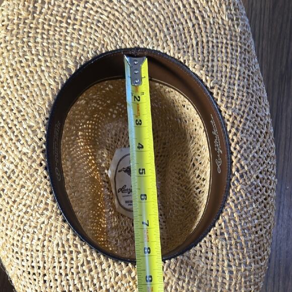 Larry Mahan's Straw Cowboy Hat with Braided Band - Picture 11 of 12